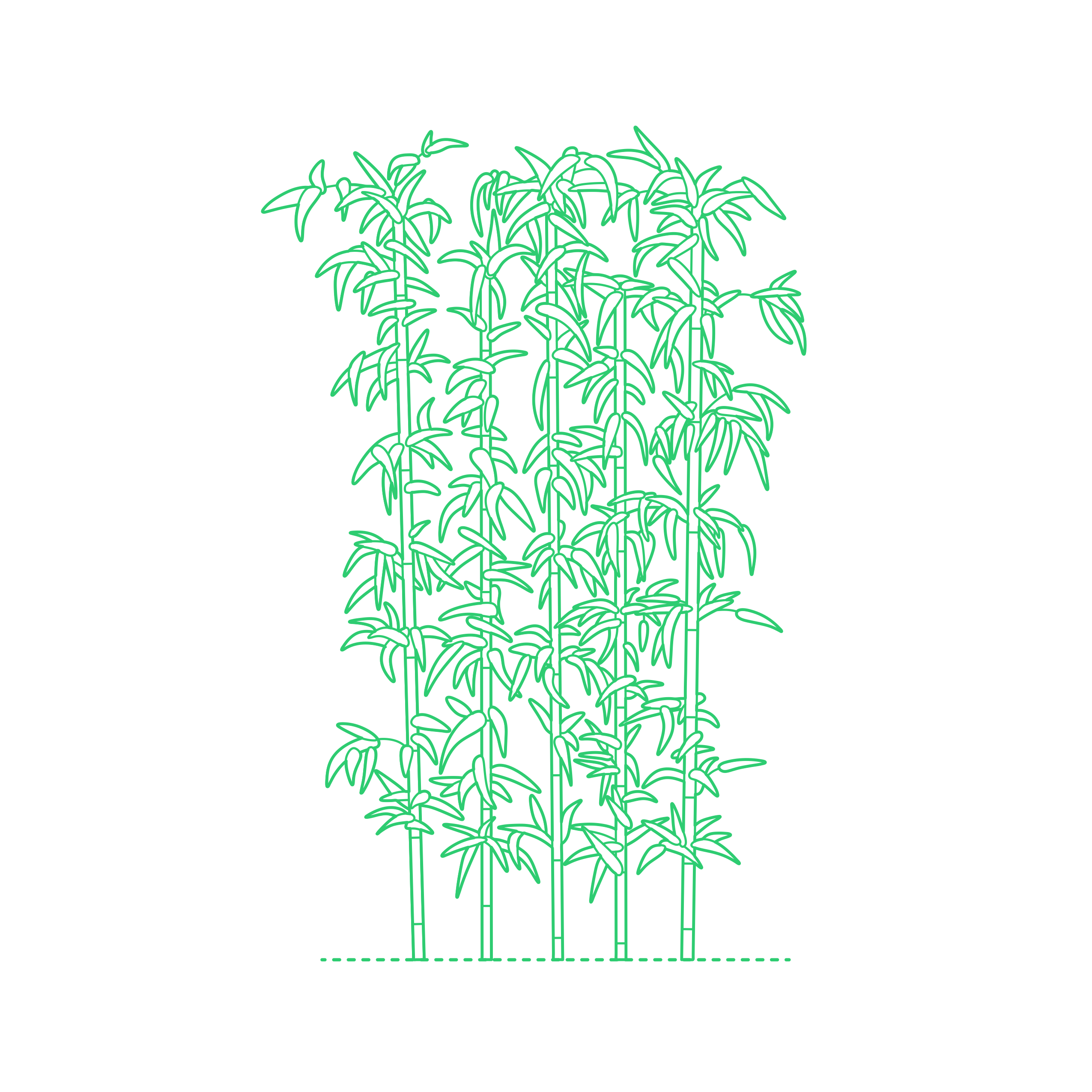 Plants Grasses Bamboo Stencil Svg Vector Free Vectors